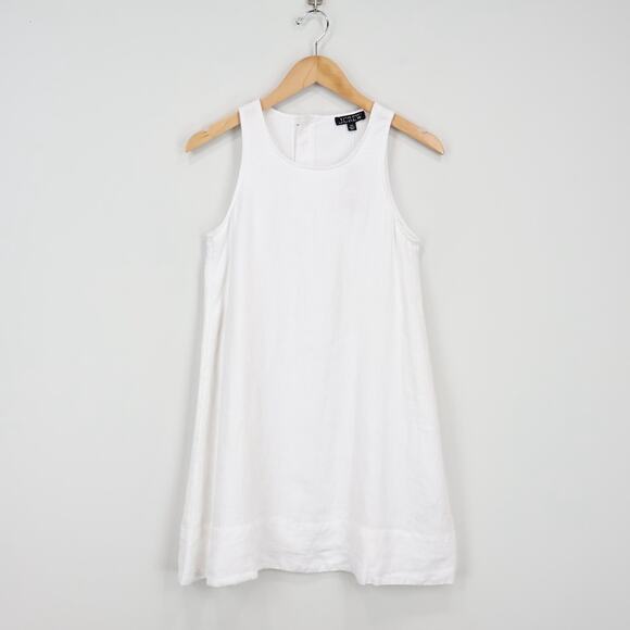 J.Crew Maxine Button Back Linen Dress White Size XS Petite NWT - Picture 2 of 8